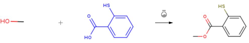 硫代水杨酸的酯化反应