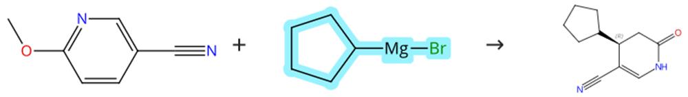 环戊基溴化镁和吡啶氰的亲核加成反应