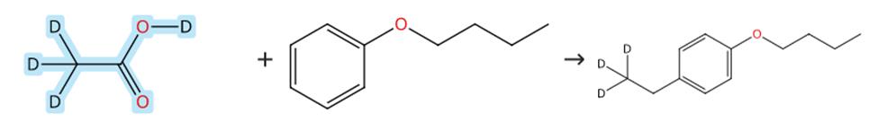 乙酸-D3的烷基化反应