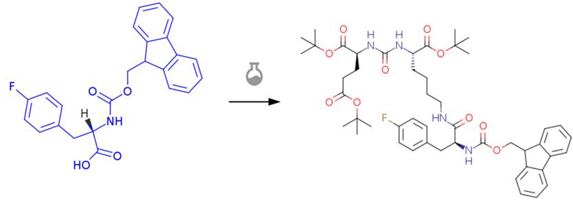 FMOC-L-4-氟苯丙氨酸的缩合反应