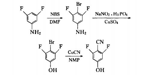 2,6-二氟-4-羟基苯腈的合成方法