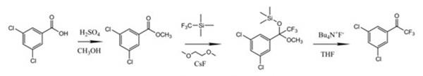 3', 5'-二氯-2, 2, 2-三氟苯乙酮的合成.jpg