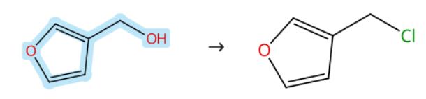 3-呋喃甲醇的氯化反应