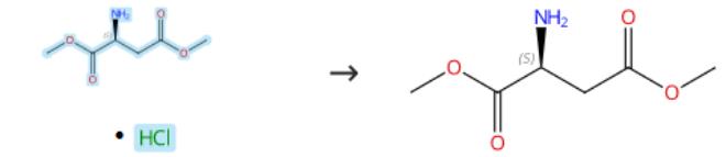 D-天冬氨酸二甲酯盐酸盐的中和反应