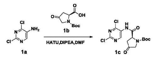 5-氨基-2,4-二氯嘧啶反应式
