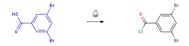 3,5-二溴苯甲酸的酰氯化反应
