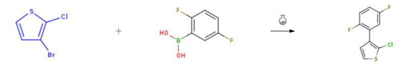 2-氯-3-溴噻吩的偶联反应