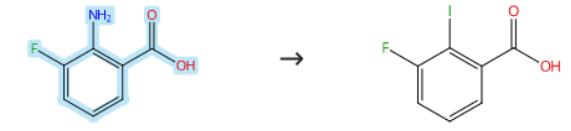 2-氨基-3-氟苯甲酸的碘化反应
