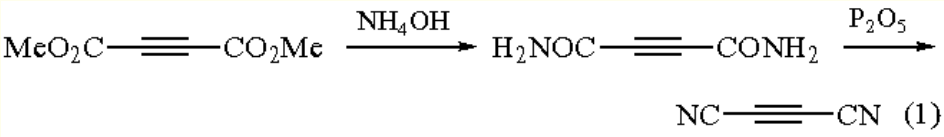 The synthetic route of Dicyanoacetylene