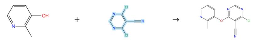 4,6-二氯嘧啶-5-甲腈的芳香亲核取代反应