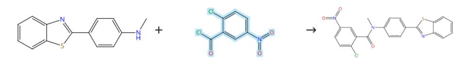 2-氯-5-硝基苯甲酰氯的酰胺化反应