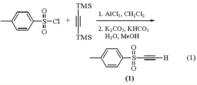 ETHYNYL P-TOLYL SULFONE synthesis