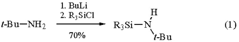 N-TERT-BUTYLTRIMETHYLSILYLAMINE synthesis route