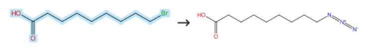 9-溴壬酸的叠氮化反应