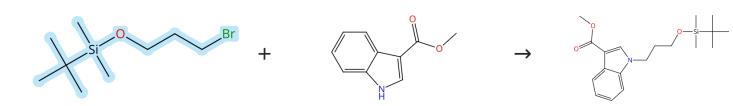 (3-溴丙氧基)叔丁基二甲基硅烷的亲核取代反应