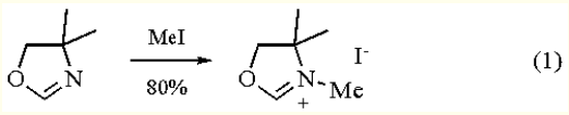 4,5-dihydro-3,4,4-trimethyloxazolium iodide synthesis