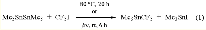 TRIMETHYL(PENTAFLUOROETHYL)STANNANE synthesis