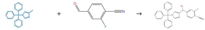 -三苯甲基-4-碘咪唑的加成反应