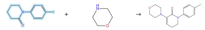 1-(4-碘苯基)-2-哌啶酮的偶联反应