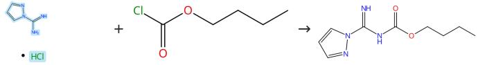 1H-吡唑-1-甲脒盐酸盐的酰化反应