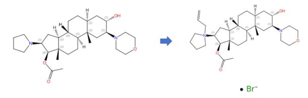 3Α,17Β-(二羟基)-2Β-(吗啉-1-基)-16-(吡咯烷-1-基)-5Α-雄甾-17-乙酸酯的医药应用