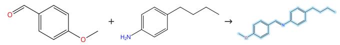 N-(4-甲氧基苯亚甲基）-4-丁基苯胺的制备方法与化学性质