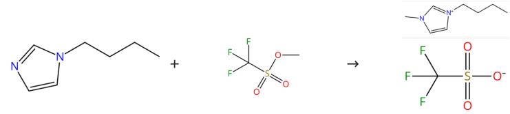 1-正丁基-3-甲基咪唑三氟甲烷磺酸盐的制备方法与应用