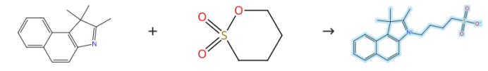 1,1,2-三甲基-3-(4-磺酸丁基)-1H-苯并[E]吲哚内盐的制备与缩合反应