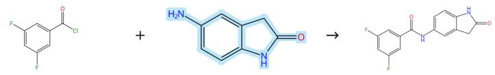 5-氨基-1,3-二氢吲哚-2-酮的酰化反应