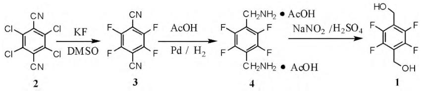2,3,5,6-四氟对苯二甲醇的合成.png