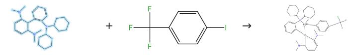 2-二环己基膦-2'6'-双(N,N-二甲胺基)-1,1'-联苯的络合反应