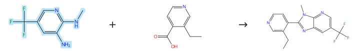 5-三氟甲基-3-氨基-2-甲氨基吡啶的缩合环化反应