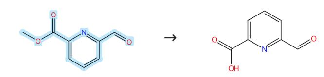 6-甲酰基-2-吡啶甲酸甲酯的水解反应