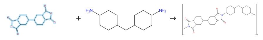 双环己基-3,4,3',4'-四酸二酐的聚合反应