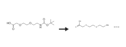 2-(2-(2-Aminoethoxy)ethoxy)acetic acid hydrochloride synthesis