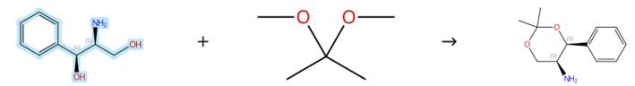 Condensation Reaction of (1S,2S)-(+)-2-Amino-1-phenyl-1,3-propanediol Article illustration