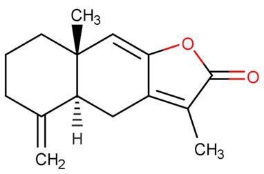 白术内酯 I的化学结构式 白术内酯 I的化学结构式