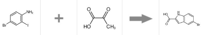 图2 5-溴吲哚-2-羧酸合成反应式.png