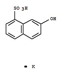 Molecular Structure of 30252-40-5 (1-Naphthalenesulfonicacid, 7-hydroxy-, potassium salt (1:1))