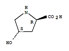 Molecular Structure of 3398-22-9 (D-Proline, 4-hydroxy-,(4S)-)
