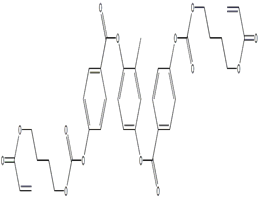 Benzoic acid, 4-[[[4-[(1-oxo-2-propen-1-yl)oxy]butoxy]carbonyl]oxy]-, 1,1'-(2-methyl-1,4-phenylene) ester