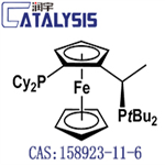 (R)-(-)-1-[(S)-2-(DICYCLOHEXYLPHOSPHINO)FERROCENYL]ETHYLDI-T-BUTYLPHOSPHINE pictures