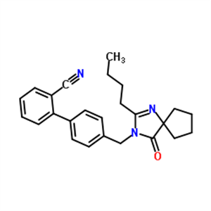 4'-[(2-Butyl-4-oxo-1,3-diazaspiro[4.4]non-1-en-3-yl)methyl]-[1,1'-Biphenyl]-2-carbonitrile