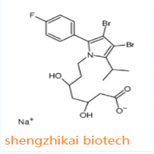 sodium,(3R,5R)-7-[3,4-dibromo-2-(4-fluorophenyl)-5-propan-2-ylpyrrol-1-yl]-3,5-dihydroxyheptanoate