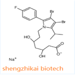 sodium,(3R,5R)-7-[3,4-dibromo-2-(4-fluorophenyl)-5-propan-2-ylpyrrol-1-yl]-3,5-dihydroxyheptanoate pictures