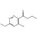 Ethyl 5-chloro-3-(methylsulfanyl)-1,2,4-triazine-6-carboxylate pictures