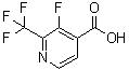 CAS # 886510-09-4, 3-Fluoro-2-(trifluoromethyl)-4-pyridinecarboxylic acid