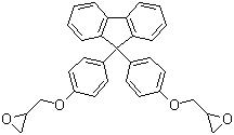 CAS # 47758-37-2, 9,9-Bis[4-(glycidyloxy)phenyl]fluorene, 2,2'-[9H-Fluoren-9-ylidenebis(4,1-phenyleneoxymethylene)]bis-oxirane, 9,9-Bis[4-(2-glycidyloxyethyl)phenyl]fluorene