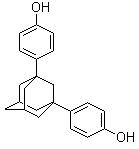 CAS # 37677-93-3, 1,3-Bis(4-hydroxyphenyl)adamantane, 1,3-Bis(p-hydroxyphenyl)adamantane, 4,4'-(1,3-Adamantanediyl)bisphenol, Adamantate