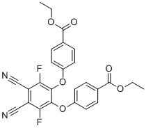 CAS # 147839-15-4, 4,4'-[(4,5-dicyano-3,6-difluoro-1,2-phenylene)bis(oxy)]bis-Benzoic acid diethyl ester
